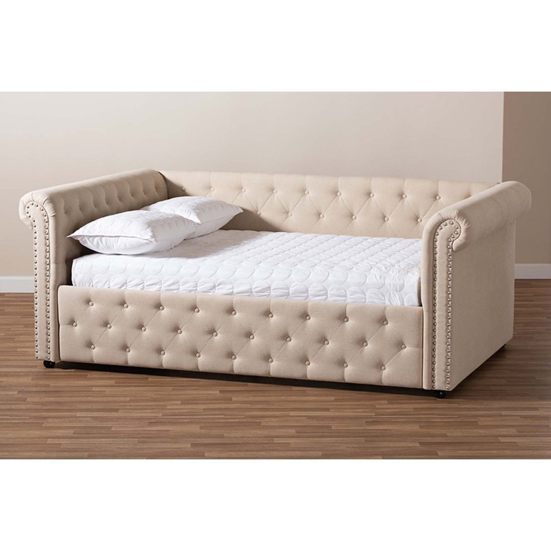 Lit de jour Michella, Beige, Double