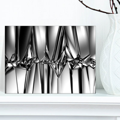 " Black White Crystal Background "