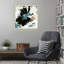 «Scraped Teal I» par June Erica Vess, reproduction d'art sur bois encadrée-103685316