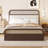 Athenia Queen size Wooden Platform Bed with Trundle and 2 Drawers-932502882