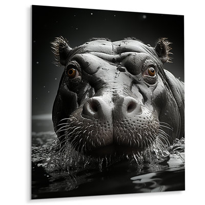 Décoration murale hippopotame Mighty Hippo II - animaux