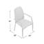 Outdoor Chair Of 2 - Iron Structure, Brown Pe , Ergonomic Seat Configuration Chairs Collection Robust Cozy Resting Place