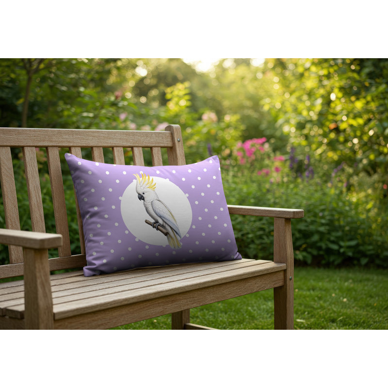 Coussin réversible intérieur / extérieur Cockatoo, 20 po x 14 po, Lavande