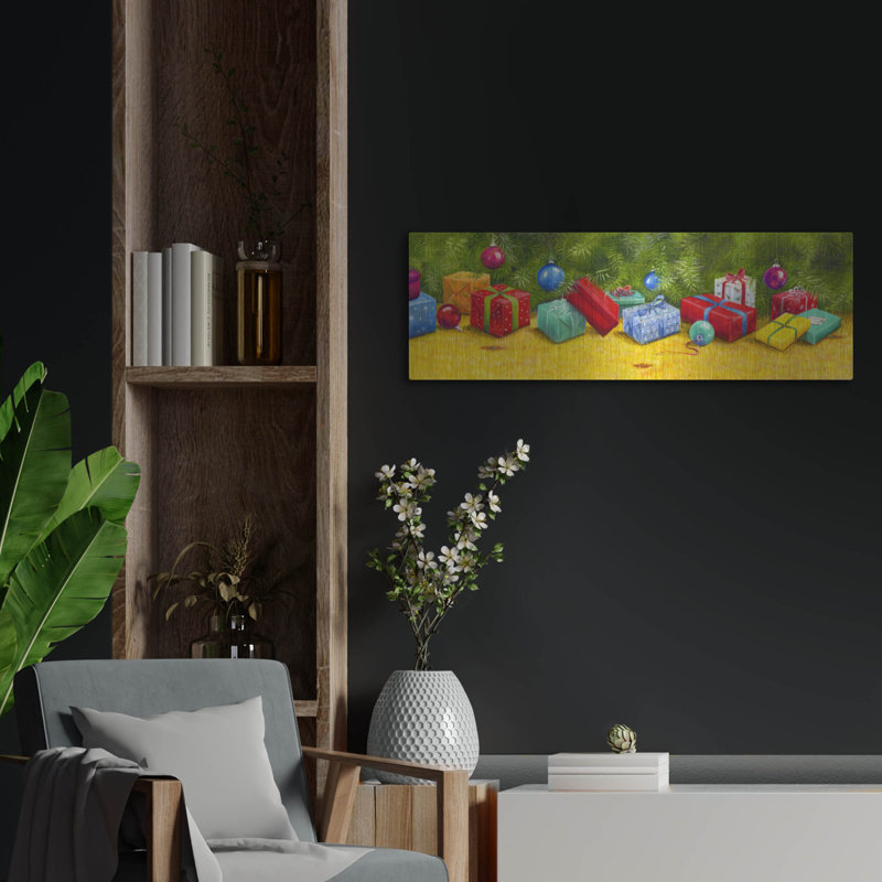 «Christmas Border 1» par Janet Pidoux, H 12 po x l 36 po