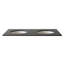 Comptoir gris 49 po et lavabo ovale double 49 po-134637931