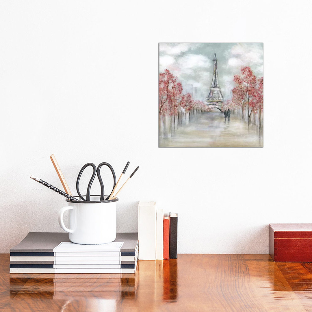 Paris In Springtime von Tava Studios - No Frame Gallery-Wrapped Canvas Giclée on Canvas