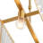 4-Light Rectangle Crystal Kitchen Island Light