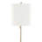 Cone 64" Contemporary Metal Floor Lamp In Metal With Linen Shade From Grandview Gallery-1403878270