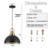 Modern Industrial 11.8" Dome Pendant Light Fixture-646791167-645931204