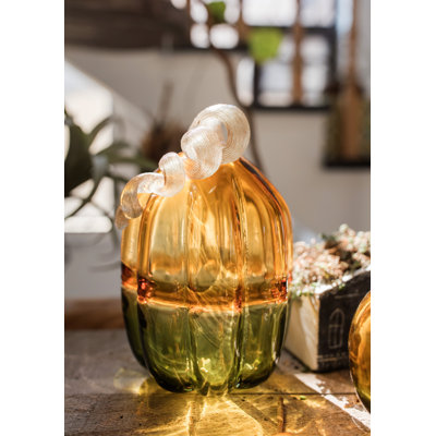 Sculpture en verre citrouille Rivero