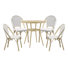 Cato 4 - Person Patio Dining Set Umbrella Hole Included Round Table