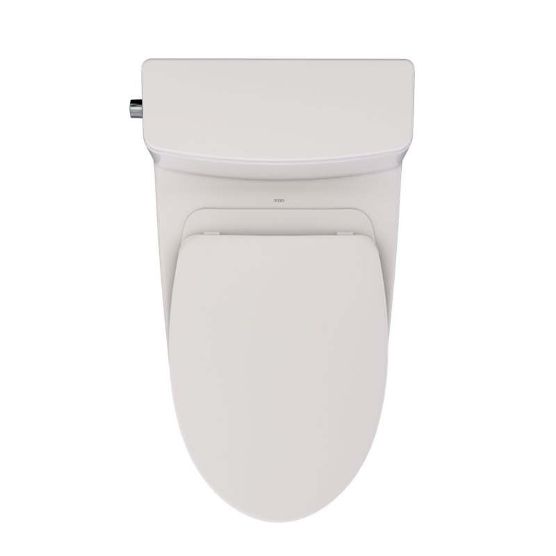 TOTO Redington 1G One-Piece Elongated 1.0 GPF WASHLET+ and Auto Flush Ready Universal Height Toilet with CEFIONTECT and SS124 SoftClose Seat, Bone - MS672124CUFG#03