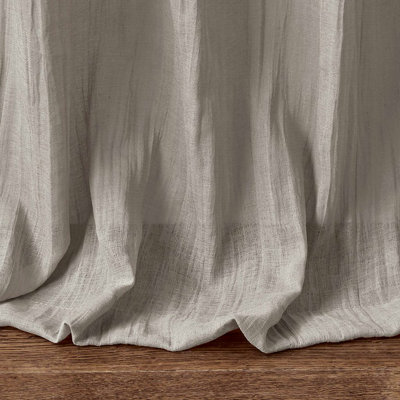 Solid Crushed Curtain Panel Pair(2 Pcs Window Panels)