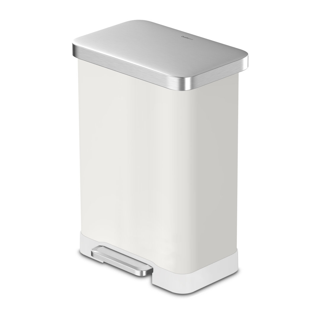Qualiazero 20 Gallon Stainless Steel Step On Kitchen Trash Can Qualiazero 