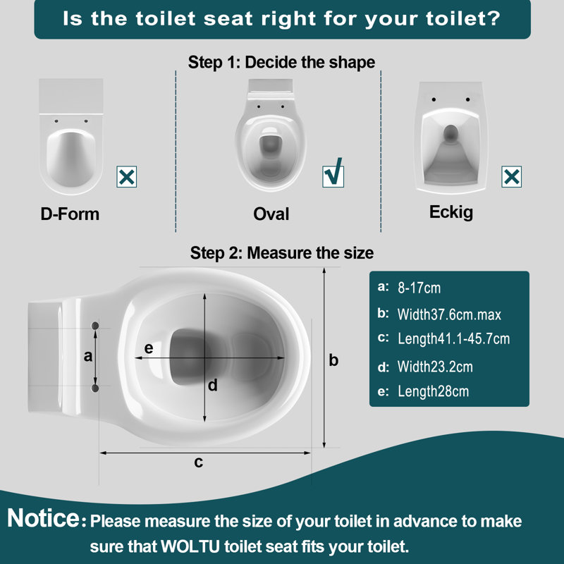 Dejhanae Soft Close Oval Standard Toilet Seat