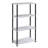 Antique White And Black Bookshelf For Study Room Versatile Storage 4-Shelf In All Needs-120996892