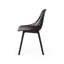 Chaise d'extérieur en polypropylène noir - Chaise Lily avec matériau et design élégant, poids de 9,81 lb, 34,02 po Hauteur, matériau moderne de la structure stable, profondeur 18,27