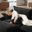 Canapé modulaire en forme de U 107,9 "avec repose-pieds, canapé profond pour le salon-399489087