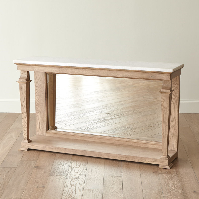 Josephine Console-Bleached Oak, Brown