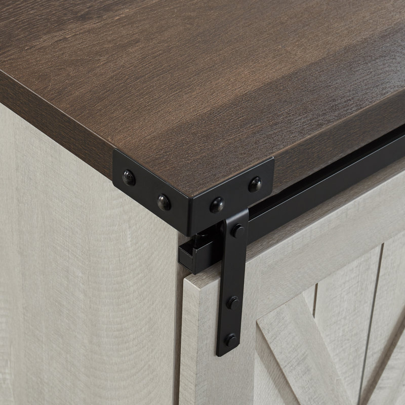 Britny Unfinished TV Stand for TVs up to 65", Off - White