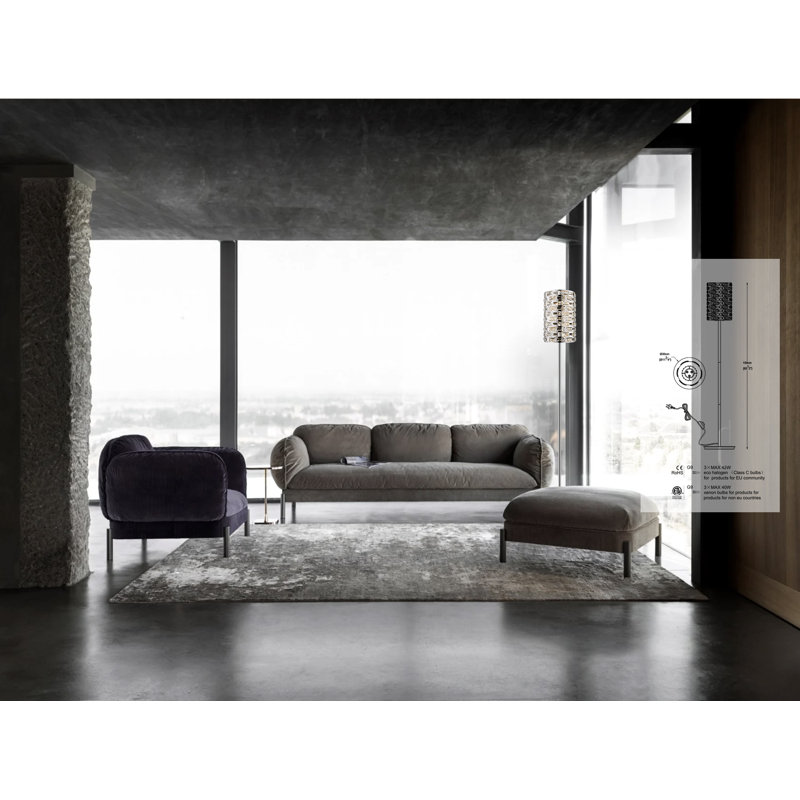 Chung 160cm Traditional Floor Lamp, Chrome