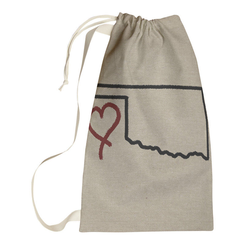 Sac à lessive « Love » hansard, Petit (H 29 po x l 18 po x P 1,5 po), Oklahoma