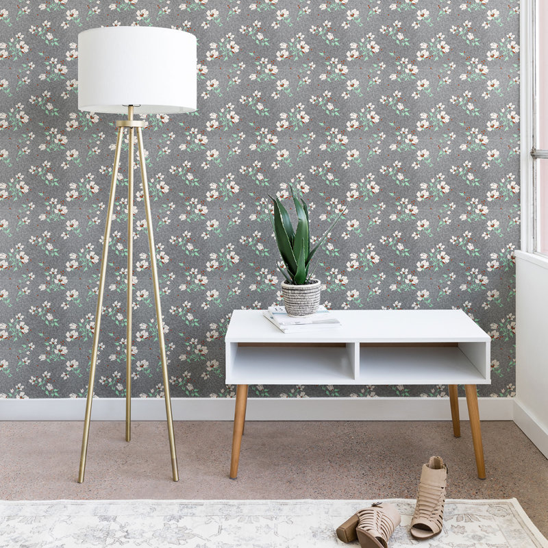 Panneau de papier peint adhésif et adhésif floral holli zollinger, l 24 po x L 96 po