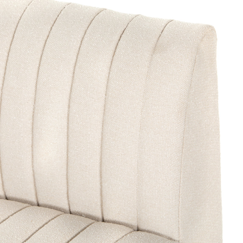 Augustine Upholstered Dining Bench, Capri Oatmeal Boucle, 31.5" H x 72" W x 28" D