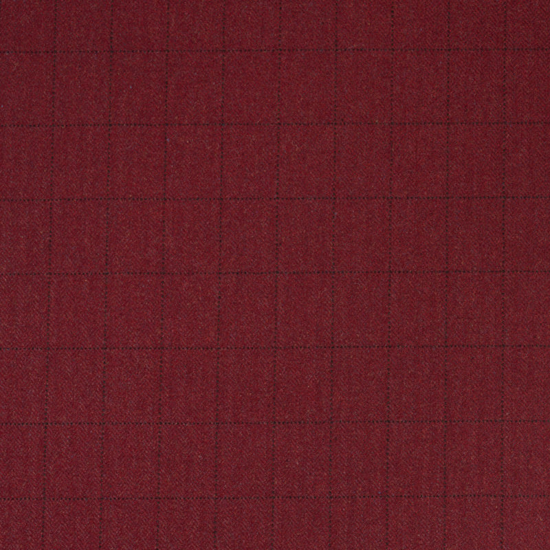 Tissu de fenêtre Schumacher x Patterson Flynn Thompson Merino, Rouge écarlate
