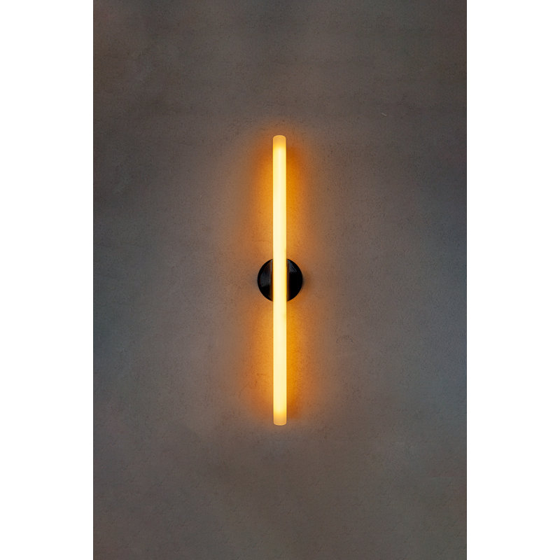 Kilter Wall Light Dark Grey IP44, Matte Black