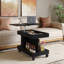 360°Rotating End Table with Wheels