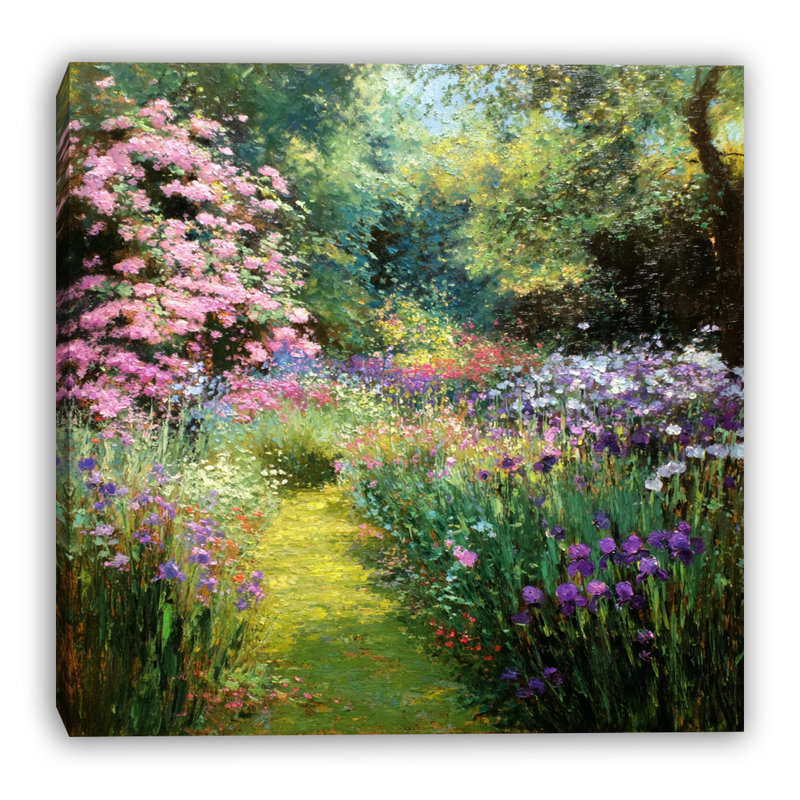 Impressionniste impressionnant impression sur toile, H 20 po x l 20 po x P 1,5 po