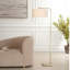 Lampe sur pied en laiton antique Uttermost Laight