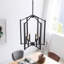 Lustre géométrique 6 lumières style bougie Farmhouse-1825998138