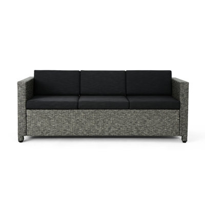 Modern 3 Seater Beach With Umbrella And Speakers - Enjoy Outdoor Speaker Stream Music Easily