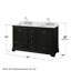 Ensemble de meuble-lavabo double 60 po Deborah-80209535-40066095