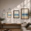Serene Horizon Coastal - Framed Print-1933874049-1933874052