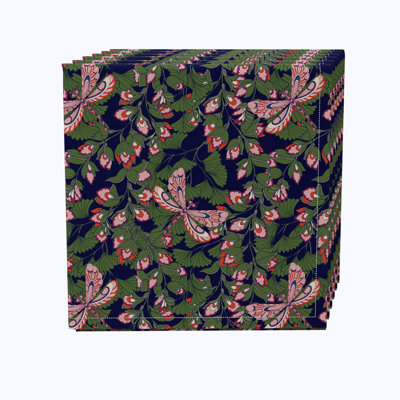 Anne-Terez 100% Cotton Floral Square Napkin
