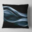 Fractal Lines Blue in Black - coussin imprimé abstrait-29288432-29288436