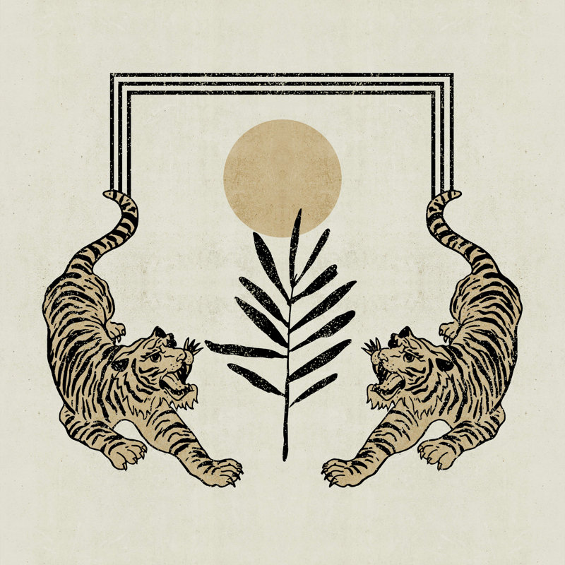 «Furious Cats I» par Melissa Wang - impression sur toile tendue, H 36 po x l 36 po x P 1,25 po