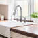 Single Handle Pull Down Kitchen Faucet with Soap/Lotion Dispenser