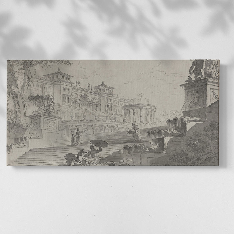 Série abstraite-cmxxxi - Toile tendue avec châssis encadré - Prêt à être accroché, H 17 po x l 33 po, Doré