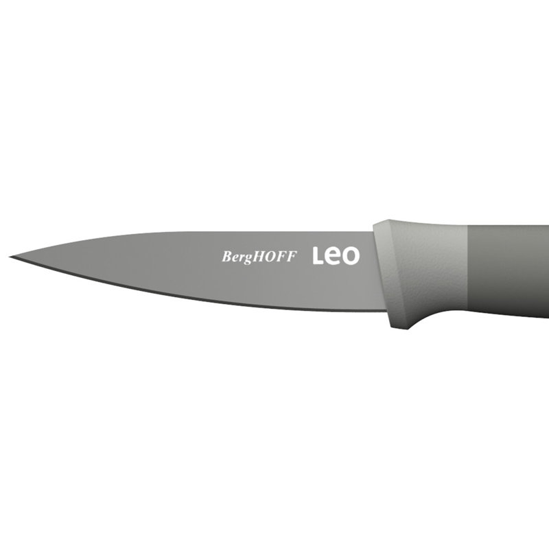 Couteau d'office anti-adhésif en acier inoxydable BergHOFF Leo Balance, 3,5 po, matériau recyclé