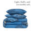 Ensemble de courtepointe en microfibre 6 pièces Midnight Floral Collection par Southshore Fine Linens-609575960-609575962