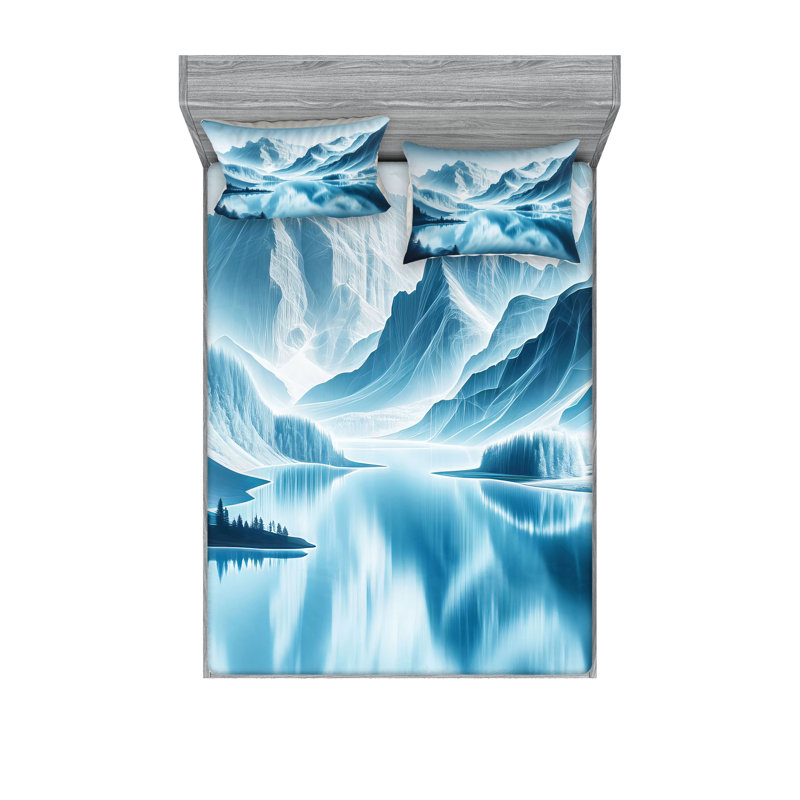 Microfiber Sheet Set, Queen Sheet Set with 2 Pillowcases