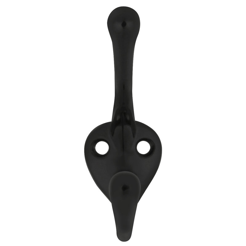 3 crochets muraux, Noir