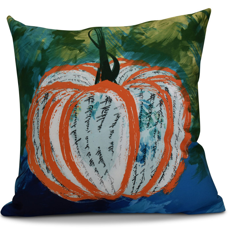 Housse et housse de coussin Flip for Fall Artistic, H 16 po x l 16 po x P 2 po, Orange