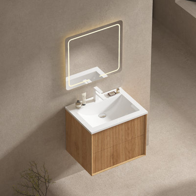 Armoire murale 24 po avec 2 tiroirs cannelés