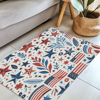 Tapis tressé Starry Flag