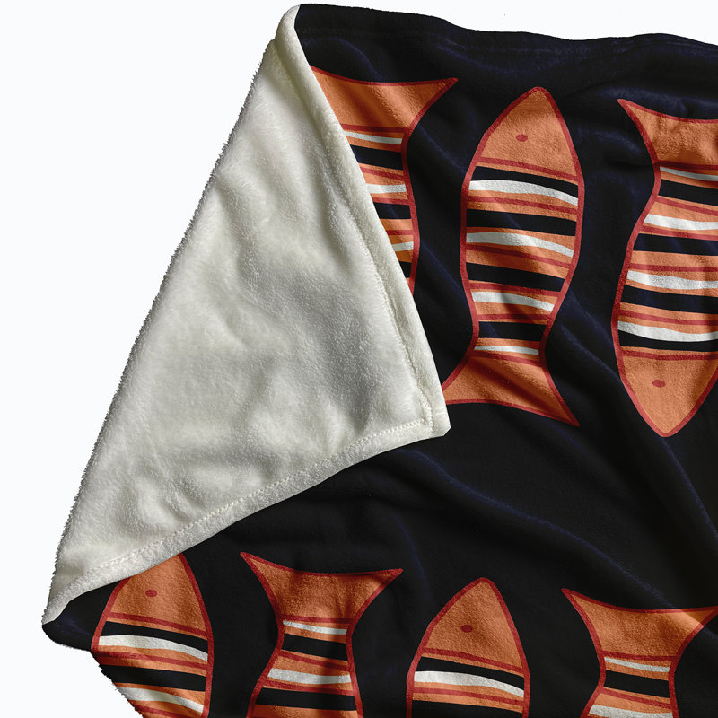 Howell Plain Weave / Muslin Throw Blanket, Navy